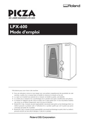 Roland PICZA LPX-600 Mode D'emploi