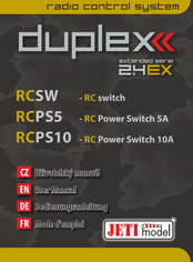 JETI model Duplex RCPS5 Mode D'emploi