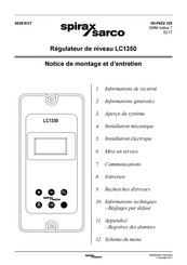 Spirax Sarco LC1350 Notice De Montage Et D'entretien