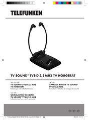 Telefunken TV SOUND TVS-D T90104 Instructions D'utilisation Et Consignes De Sécurité