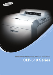 Samsung CLP-510 Série Manuel D'installation