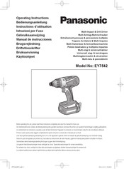 Panasonic EY7542 Instructions D'utilisation