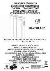 Haverland RC-A 2013 Manuel D'installation Et Utilisation
