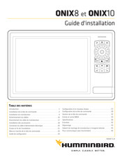 Humminbird ONIX10 Guide D'installation