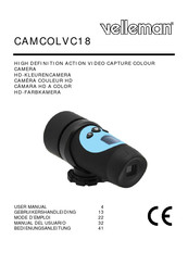 Velleman CAMCOLVC18 Mode D'emploi