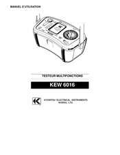 Kyoritsu Electrical Instruments Works KEW 6016 Manuel D'utilisation