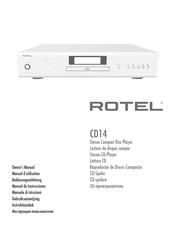 Rotel CD14 Manuel D'utilisation