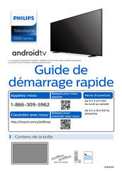 Philips 32PFL5505 Guide De Démarrage Rapide