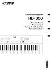 Yamaha HARMONY DIRECTOR HD-300 Mode D'emploi