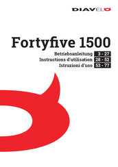 Diavelo Fortyfive 1500 Instructions D'utilisation