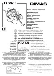 Dimas FS 600 F Manuel D'utilisation Et D'entretien