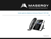 Masergy Polycom VVX 600 Guide Rapide