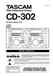 Tascam CD-302 Mode D'emploi
