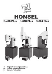 Honsel S-824 Plus Manuel D'utilisation