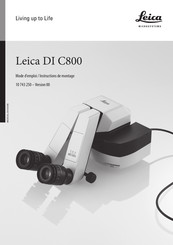 Leica DI C800 Mode D'emploi / Instructions De Montage