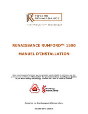 Renaissance Fireplaces RENAISSANCE RUMFORD 1500 Manuel D'installation