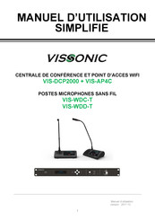vissonic VIS-WDC-T Manuel D'utilisation Simplifié