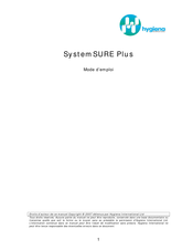 Hygiena SystemSURE Plus Mode D'emploi