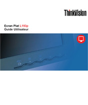 ThinkVision L193p Guide Utilisateur