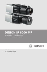 Bosch DINION IP 8000 MP NBN-80052 Guide D'installation
