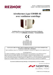 Reznor UDSBD-4E Instructions D'utilisation