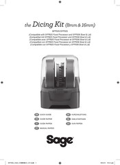 Sage the Dicing Kit SFP005 Guide Rapide