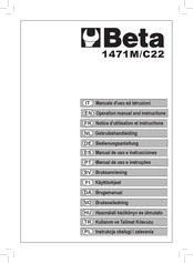 Beta 1471M/C22 Notice D'utilisation Et Instructions