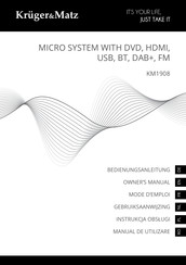 Krüger & Matz KM1908 Mode D'emploi