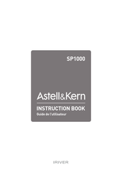 iriver Astell&Kern SP1000 Guide De L'utilisateur