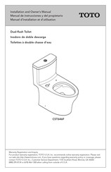 Toto Aquia IV MS646124CUMFG Manuel D'installation Et D'utilisation