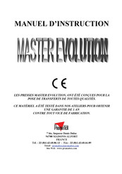 Promattex Master Evolution 2004 Manuel D'instruction