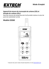 Extech Instruments CO260 Mode D'emploi