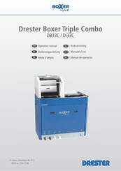 DRESTER BOXER Triple C DI33C Mode D'emploi