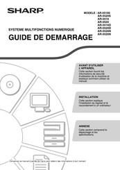 Sharp AR-5520S Guide De Démarrage