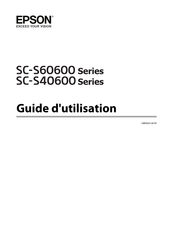 Epson SC-S60600 Série Guide D'utilisation