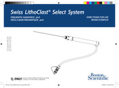 Boston Scientific Swiss LithoClast Select System Mode D'emploi