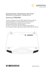 Sartorius YTM05MA Mode D'emploi