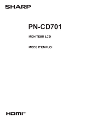 Sharp PN-CD701 Mode D'emploi