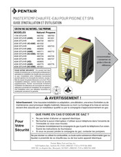 Pentair 461020 Guide D'installation Et D'utilisation