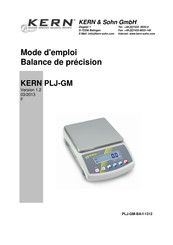 KERN PLJ 6000-1GM Mode D'emploi