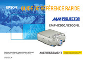 Epson EMP-8200 Guide De Référence Rapide