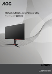 Aoc Q27G2U Manuel D'utilisation