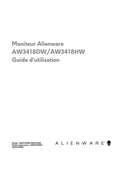 Alienware AW3418HW Guide D'utilisation