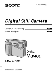 Sony Mavica MVC-FD81 Mode D'emploi