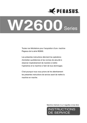 Pegasus W2600 Série Instructions De Service