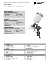 Würth AP HVLP 0891 700 07 Mode D'emploi