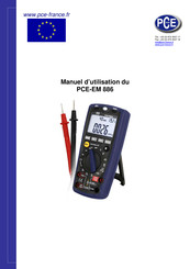 PCE EM 886 Manuel D'utilisation