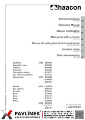 haacon Pavlinek 4551 Manuel D'utilisation