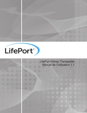 LifePort Kidney Transporter LKT101P Manuel De L'utilisateur