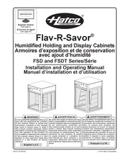 Hatco Flav-R-Savor FSD-2 Manuel D'installation Et D'utilisation